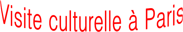 Visite culturelle  Paris
